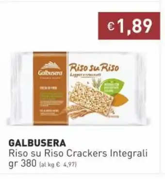 Prezzemolo e Vitale Galbusera Riso Crackers gr 380 offerta