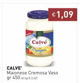 Prezzemolo e Vitale Calve' Maionese Cremosa Vaso gr 450 offerta
