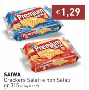 Prezzemolo e Vitale Saiwa Crackers Salati e Non Salati gr 215 offerta