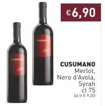 Prezzemolo e Vitale Cusumano Merlot offerta