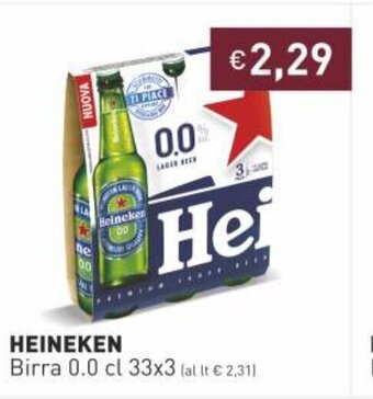 Prezzemolo e Vitale Heineken Birra 0.0 cl 33x3 offerta
