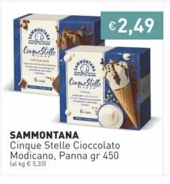 Prezzemolo e Vitale Sammontana Cinque Stelle Cioccolato offerta