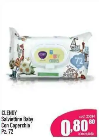 Clendy Salviettine Baby Con Coperchio 72 Pz.