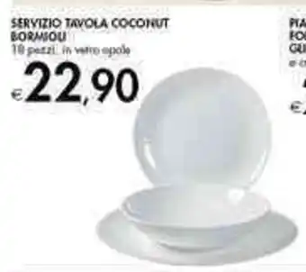 Bennet Bormioli Servizio Tavola Coconut offerta