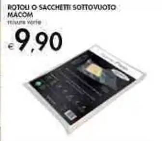 Bennet Macom Rotoli O Sacchetti Sottovuoto offerta
