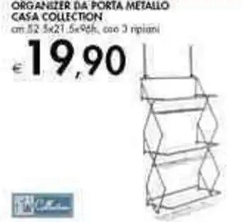 Bennet Organizer Da Porta Metallo Casa Collection offerta