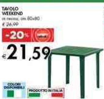 Bennet Tavolo Weekend offerta