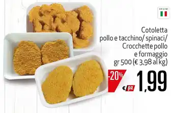 Maxi Supermercati Cototletta Pollo E Tacchino offerta