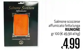 Maxi Supermercati Salmone Scozzese Riunione gr 100 offerta