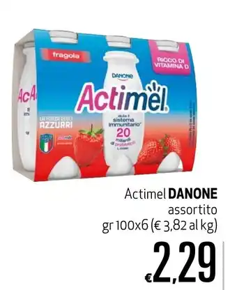 Maxi Supermercati Actimel Danone gr 100x6 offerta