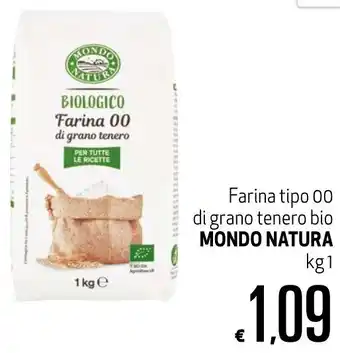 Maxi Supermercati Farina Tipo 00 Mondo Natura 1kg offerta