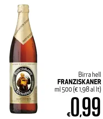 Maxi Supermercati Birra Hell Franziskaner 500ml offerta