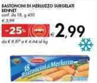 Bastoncini In Merluzzo Surgelati