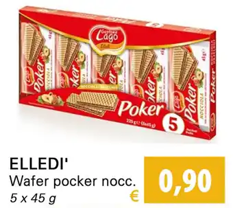 Iper Tosano Elledi' Wafer Pocker nocc. 5x45g offerta