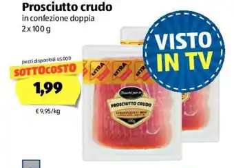 ALDI Prosciutto Crudo In Confezione Doppia 2x100g offerta
