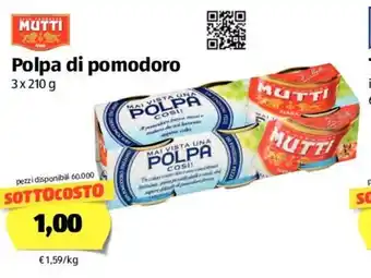 ALDI Polpa Di Pomodoro 3x210g offerta