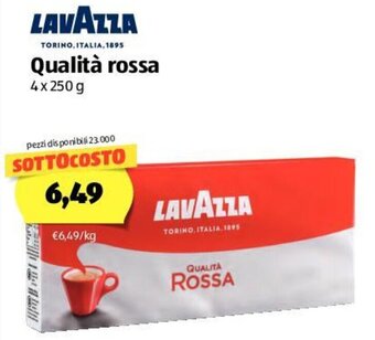 ALDI Lavazza Qualità Rossa 4x250g offerta