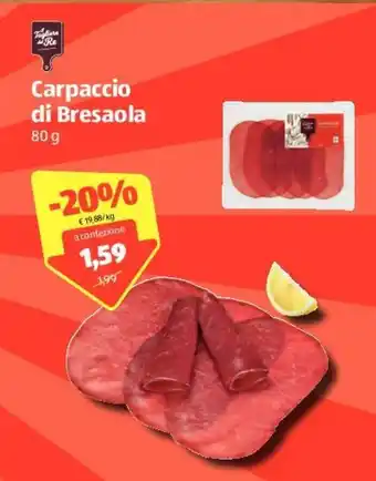 ALDI Carpaccio Di Bresaola 80g offerta