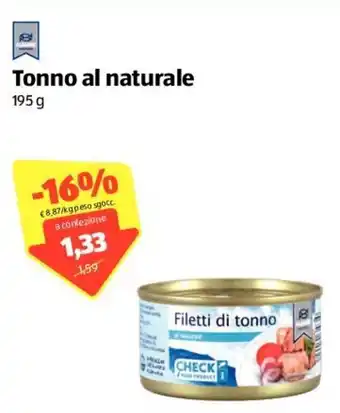 ALDI Tonno Al Naturale 195g offerta