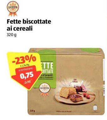 ALDI Fette Biscottate Ai Cereali 320g offerta