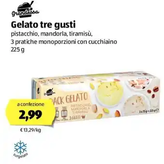 ALDI Gelato Tre Gusti 225g offerta