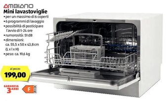 ALDI Mini Lavastoviglie offerta