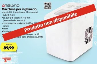 ALDI Macchina Per Il Ghiaccio offerta