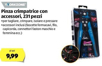 ALDI Pinza Crimpatrice Con Accessori, 231 pezzi offerta