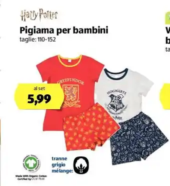 ALDI Pigiama per Bambini 110-152 offerta
