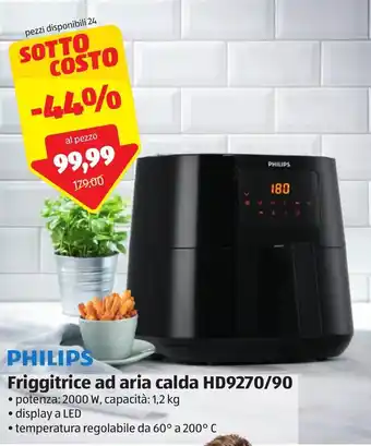 Philips Friggitrice aria calda HD9270/90 1,2kg