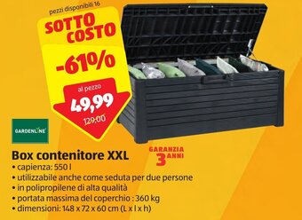 Gardenline Box contenitore XXL