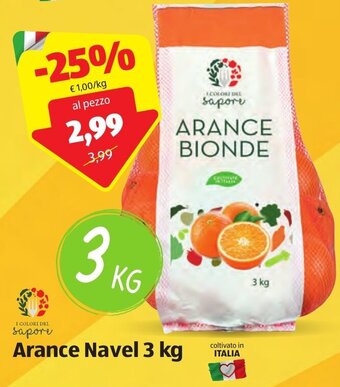 ALDI Arance Navel 3 kg offerta