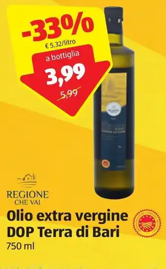 ALDI Olio extra vergine DOP Terra di Bari 750 ml offerta