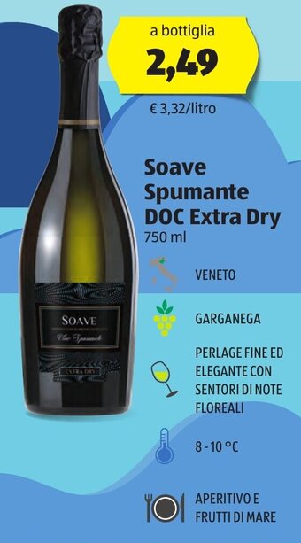 ALDI Soave Spumante DOC Extra Dry 750 ml offerta