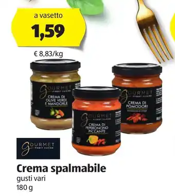 ALDI Gourmet Crema spalmabile 180g offerta