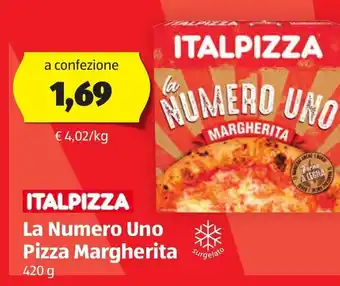 ALDI Italpizza La Numero Uno Pizza Margherita 420g offerta