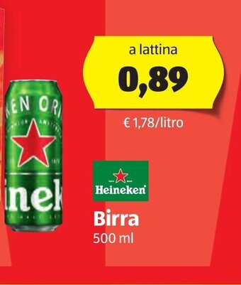 ALDI Heineken Birra 500 ml offerta