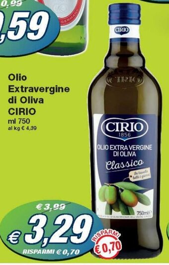 Prix Quality Cirio Olio Extravergine di Oliva 750 ml offerta