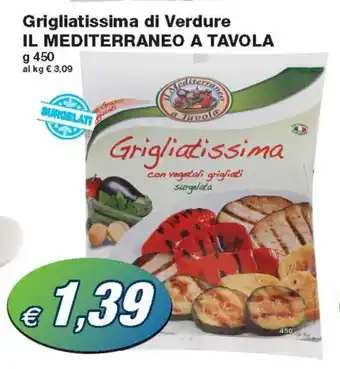 Il Mediterraneo o Tavola Grigliatissima di Verdure 450g