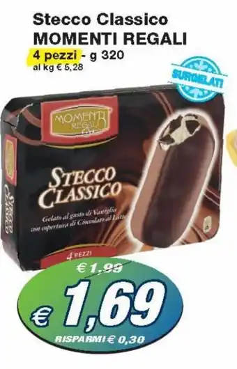 Prix Quality Momenti Regali Stecco Classico 4 pezzi 320g offerta