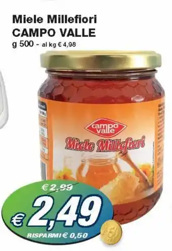 Prix Quality Campo Valle Miele Millefiori 500g offerta