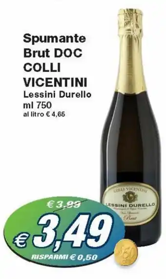 Prix Quality Colli Vicentini Spumante Brut DOC 750 ml offerta