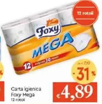 Famila Carta Igienica Foxy Mega 12 rotoli offerta