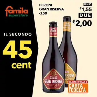 Supermercato Fratelli Scotto Peroni Gran Riserva cl. 50 offerta
