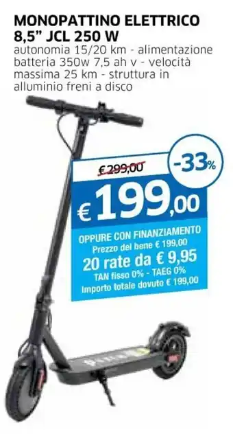 IperFamila Monopattino Elettrico 8,5" JCL 250 W offerta