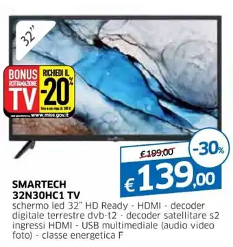 IperFamila Smartech 32N30HC1 TV offerta