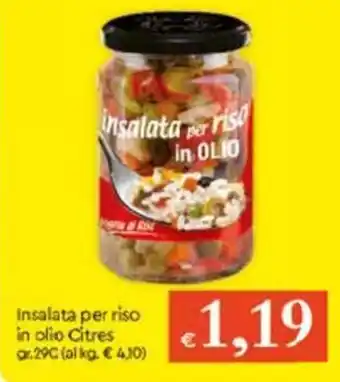 Famila Insalata Per Riso In Olio Citres gr 290 offerta
