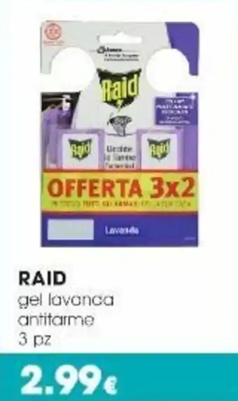 Raid Gel lavanca antitarme 3 pz