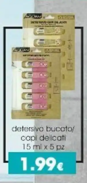Aquam Detersivo Bucato/capi delicati 15 ml x 5 pz