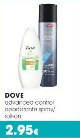 Tigotà Dove Advanced Control Deodorante Spray/roll-on offerta